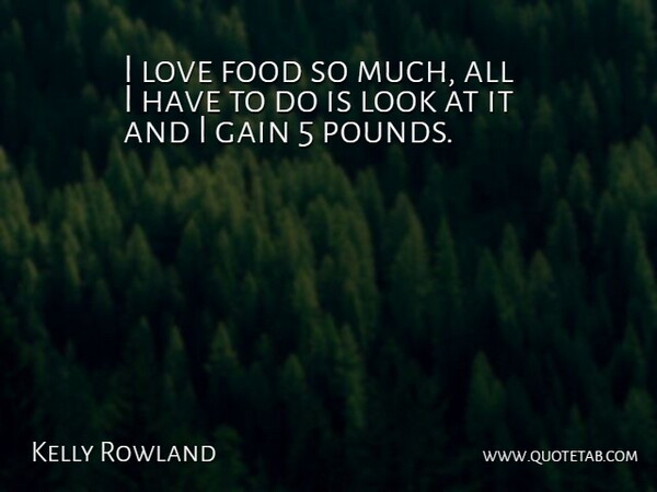 Kelly Rowland Quote About Gains, Pounds, Looks: I Love Food So Much...