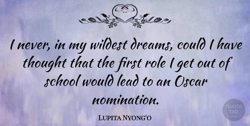 Lupita Nyong'o Quote About Dream, School, Oscars: I Never In My Wildest...