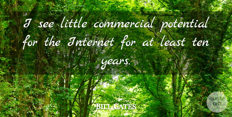 Bill Gates Quote About Years, Littles, Computer: I See Little Commercial Potential...