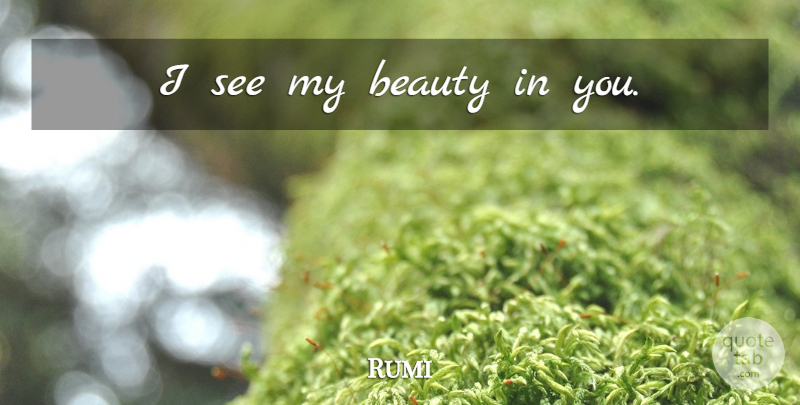 Rumi Quote About undefined: I See My Beauty In...