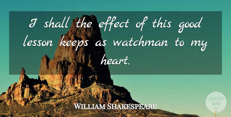 William Shakespeare Quote About Heart, Advice, Hamlet And Ophelia: I Shall The Effect Of...