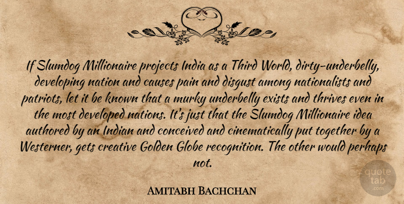 Amitabh Bachchan Quote About Pain, Dirty, Ideas: If Slumdog Millionaire Projects India...