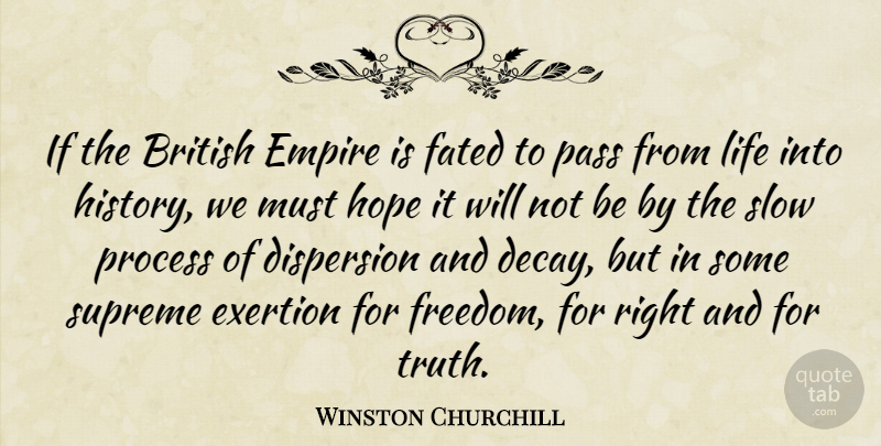 Winston Churchill Quote About Empires, Decay, British: If The British Empire Is...