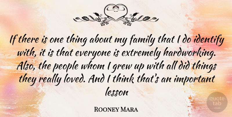 Rooney Mara Quote About Thinking, People, Important: If There Is One Thing...