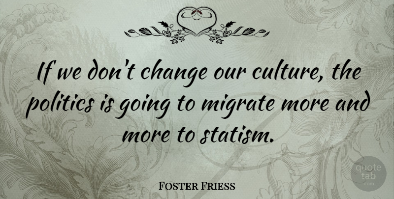 Foster Friess Quote About Change, Politics: If We Dont Change Our...