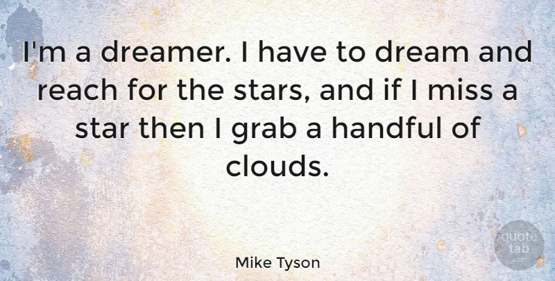Mike Tyson Quote About Dream, Inspirational Sports, Stars: Im A Dreamer I Have...