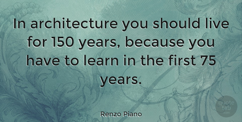 Renzo Piano Quote About Architecture: In Architecture You Should Live...