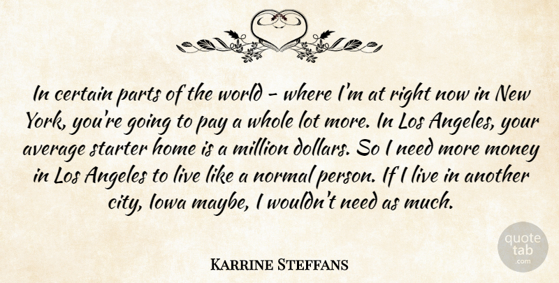Karrine Steffans Quote About New York, Home, Average: In Certain Parts Of The...