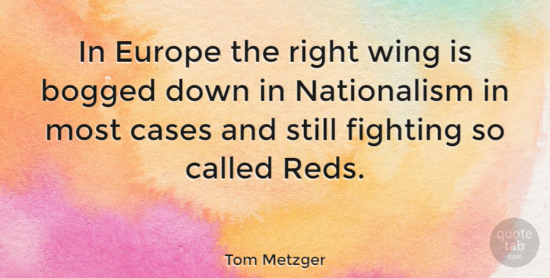 Tom Metzger Quote About Fighting, Wings, Europe: In Europe The Right Wing...