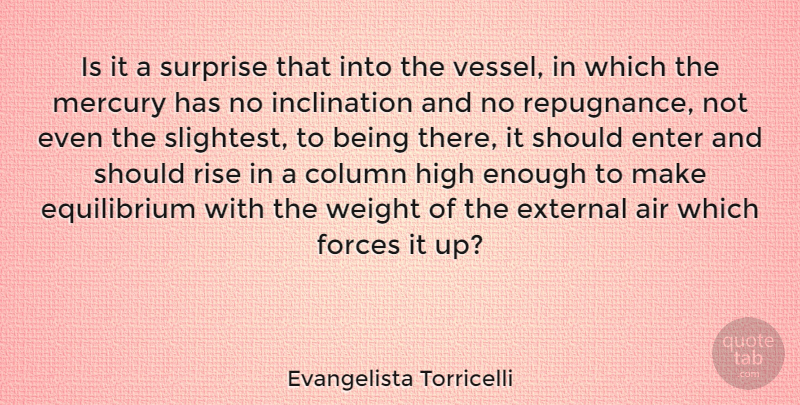 Evangelista Torricelli Quote About Air, Weight, Mercury: Is It A Surprise That...