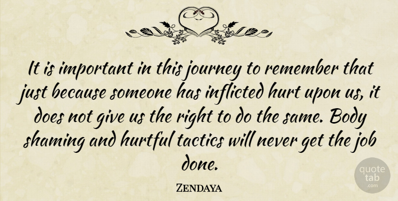 Zendaya Quote About Hurt, Jobs, Journey: It Is Important In This...