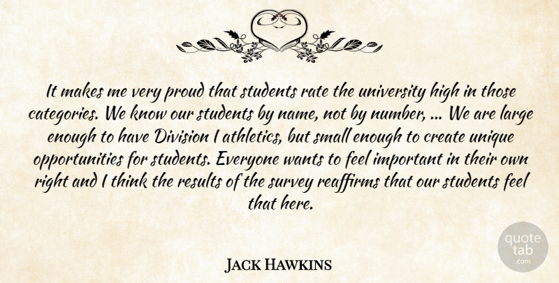 Jack Hawkins Quote About Create, Division, High, Large, Proud: It Makes Me Very Proud...