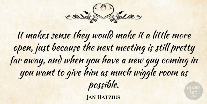 Jan Hatzius Quote About Coming, Far, Guy, Meeting, Next: It Makes Sense They Would...