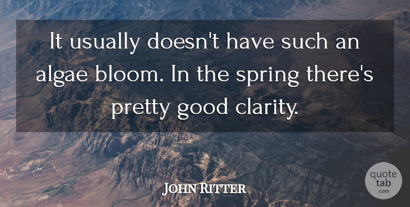 John Ritter Quote About Good, Spring: It Usually Doesnt Have Such...