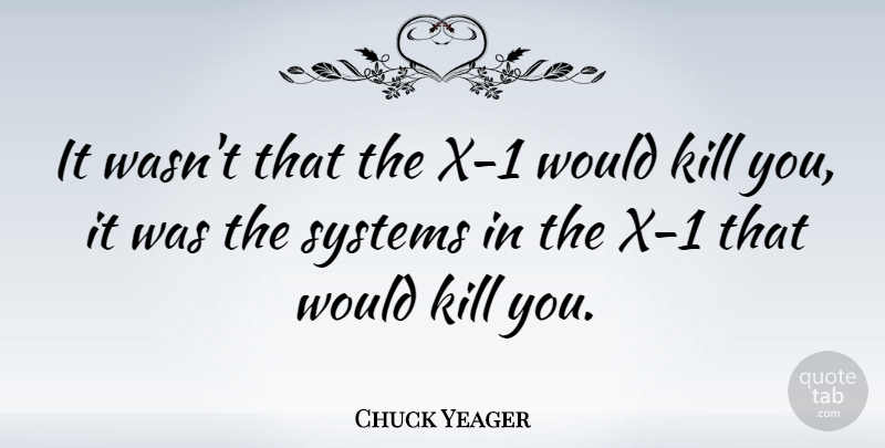 Chuck Yeager Quote About undefined: It Wasnt That The X...