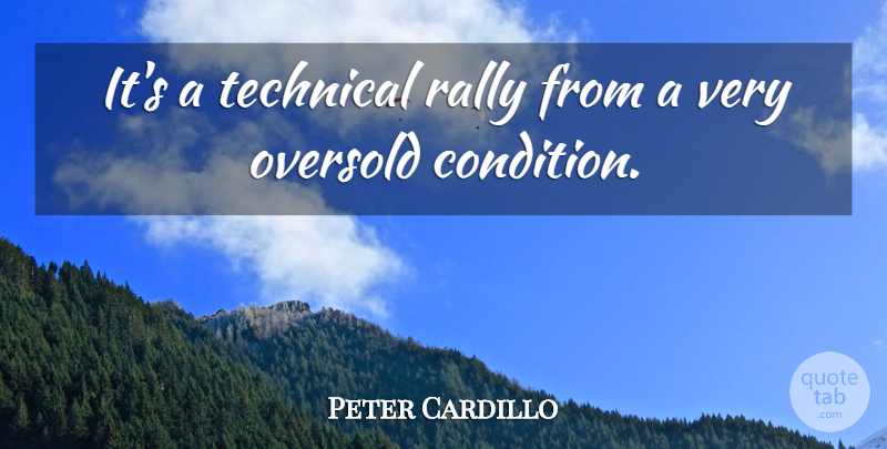 Peter Cardillo Quote About Rally, Technical: Its A Technical Rally From...