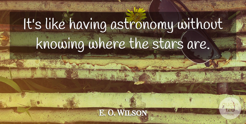 E. O. Wilson Quote About American Scientist: Its Like Having Astronomy Without...