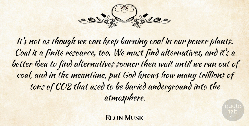 Elon Musk Quote About Running, Ideas, Waiting: Its Not As Though We...