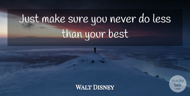 Walt Disney Quote About undefined: Just Make Sure You Never...