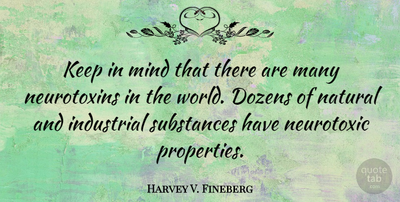 Harvey V. Fineberg Quote About Mind, World, Dozen: Keep In Mind That There...