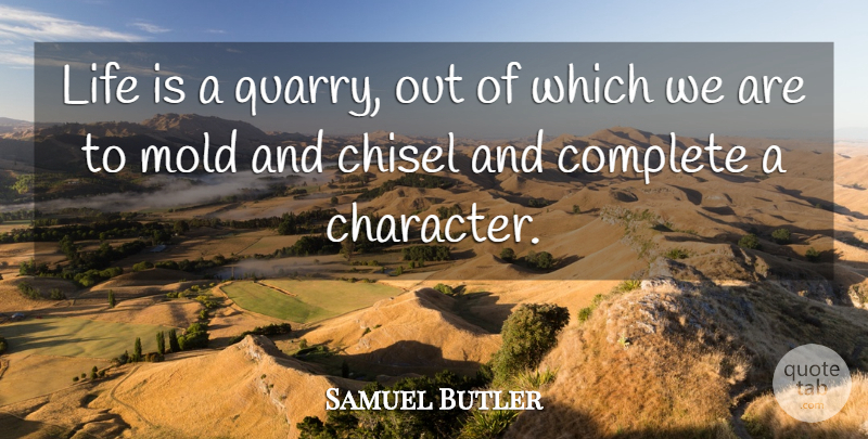 Samuel Butler Quote About Love, Life, Character: Life Is A Quarry Out...