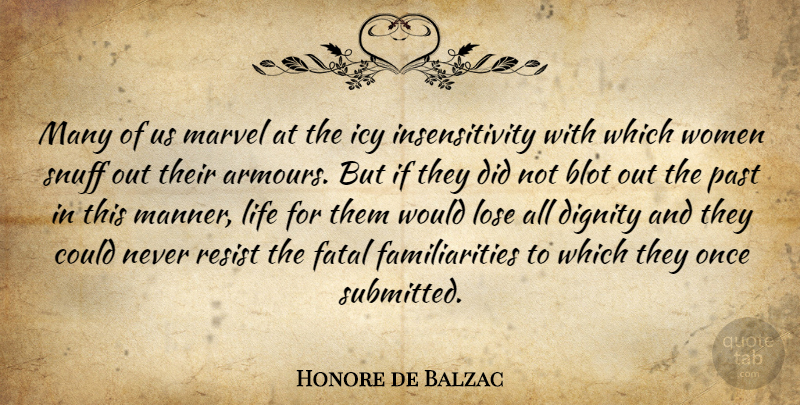 Honore de Balzac Quote About Past, Icy, Snuff: Many Of Us Marvel At...