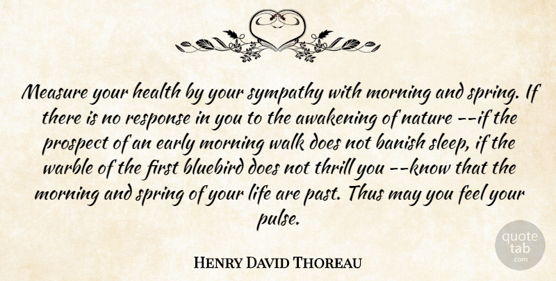 Henry David Thoreau Quote About Inspirational, Life, Nature: Measure Your Health By Your...