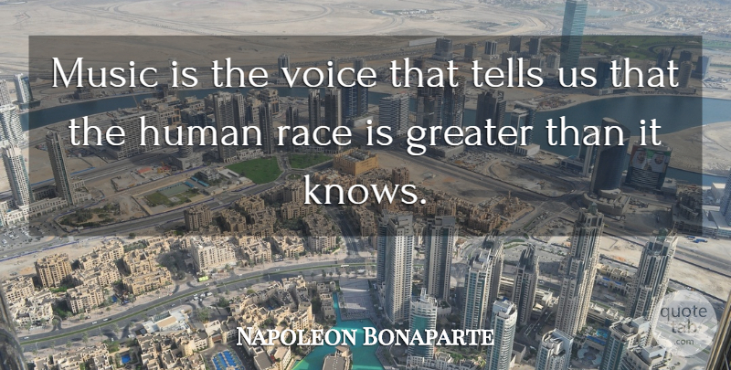 Napoleon Bonaparte Quote About Music, Wisdom, Voice: Music Is The Voice That...