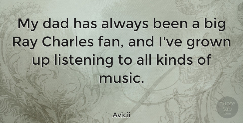 Avicii Quote About Dad, Listening, Rays: My Dad Has Always Been...