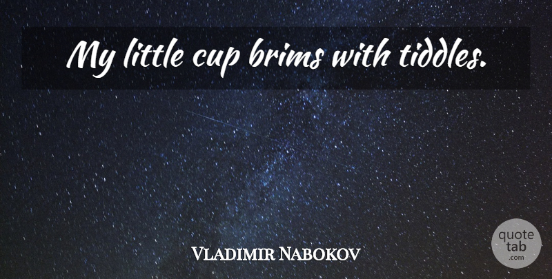 Vladimir Nabokov Quote About Littles, Cups: My Little Cup Brims With...