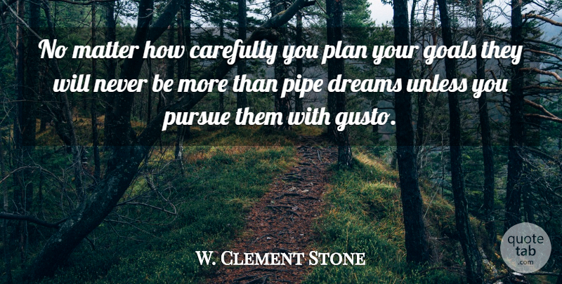 W. Clement Stone Quote About Inspirational, Motivational, Leadership: No Matter How Carefully You...