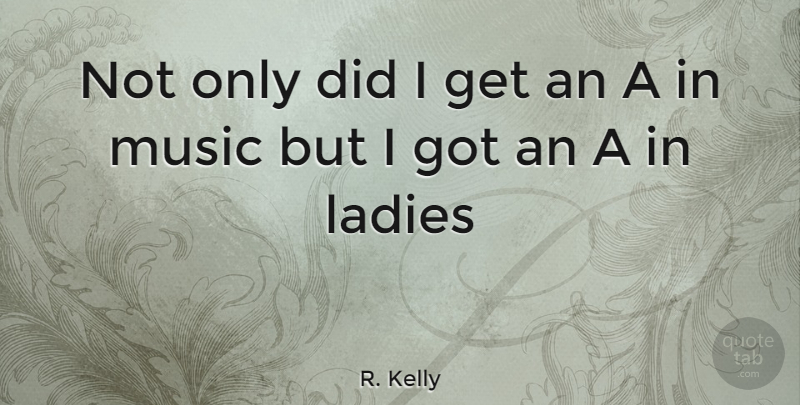 R. Kelly Quote About undefined: Not Only Did I Get...