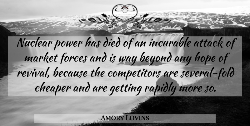 Amory Lovins Quote About Nuclear, Way, Climate: Nuclear Power Has Died Of...