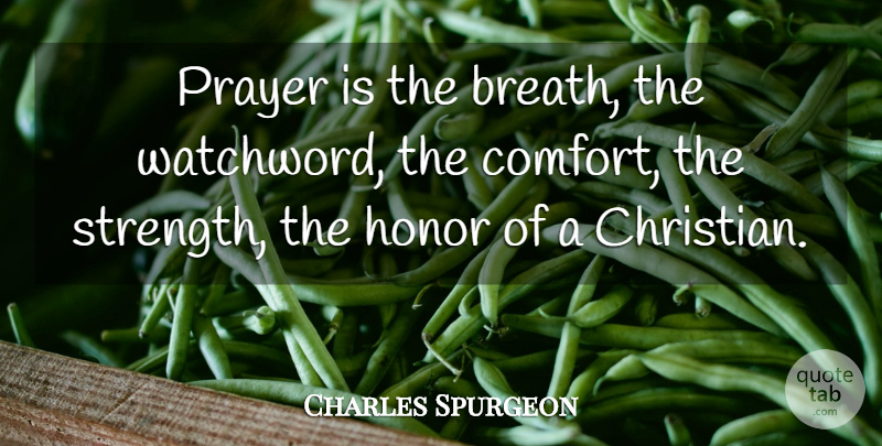 Charles Spurgeon Quote About Christian, Prayer, Honor: Prayer Is The Breath The...