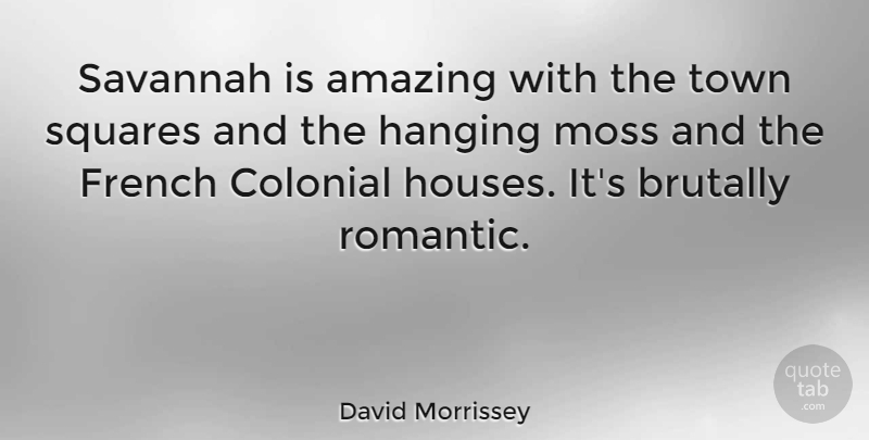 David Morrissey Quote About Squares, House, Savannah: Savannah Is Amazing With The...