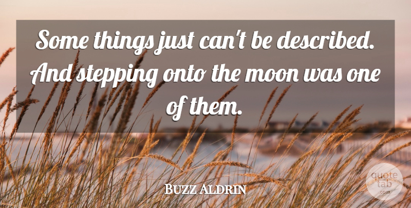 Buzz Aldrin Quote About Moon: Some Things Just Cant Be...