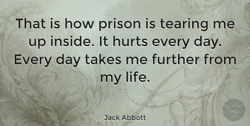 Jack Abbott Quote About Hurt, Prison, It Hurts: That Is How Prison Is...