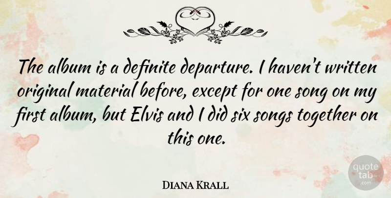 Diana Krall Quote About Song, Redneck, Together: The Album Is A Definite...