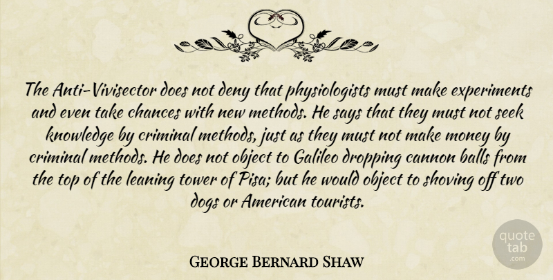 George Bernard Shaw Quote About Dog, Animal, Two: The Anti Vivisector Does Not...
