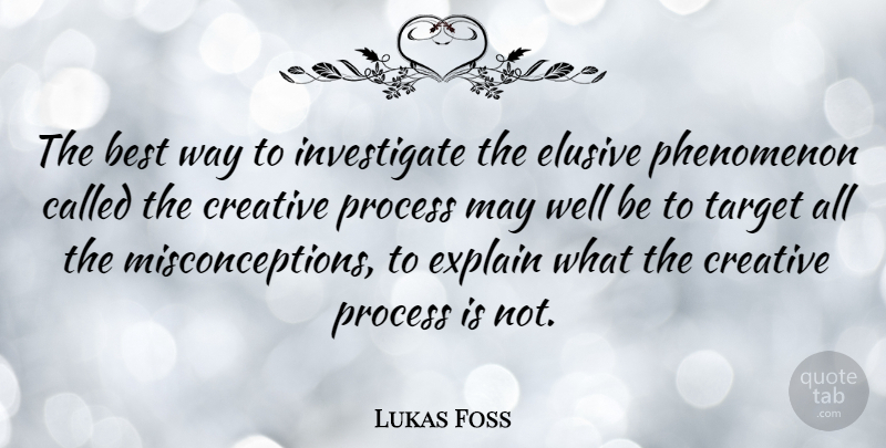Lukas Foss Quote About Creative, May, Way: The Best Way To Investigate...