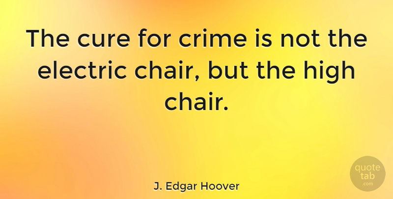 J. Edgar Hoover Quote About Debate, Crime, Cures: The Cure For Crime Is...