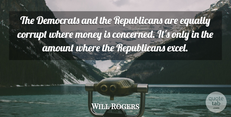Will Rogers Quote About Republican, Democrat, Concerned: The Democrats And The Republicans...