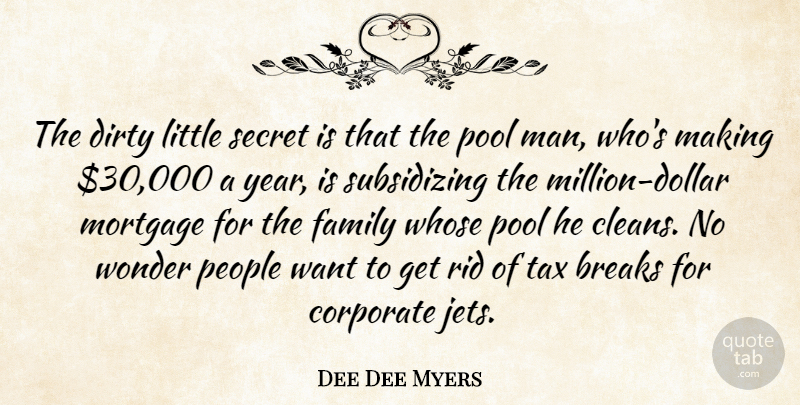 Dee Dee Myers Quote About Dirty, Men, Naughty: The Dirty Little Secret Is...