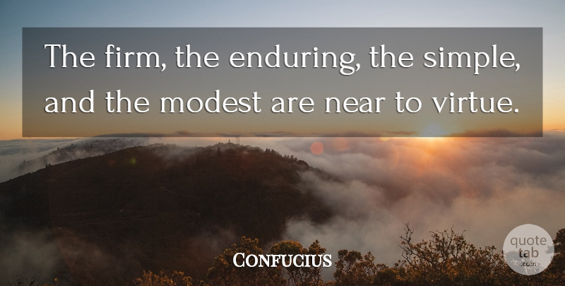 Confucius Quote About Life, Success, Philosophical: The Firm The Enduring The...