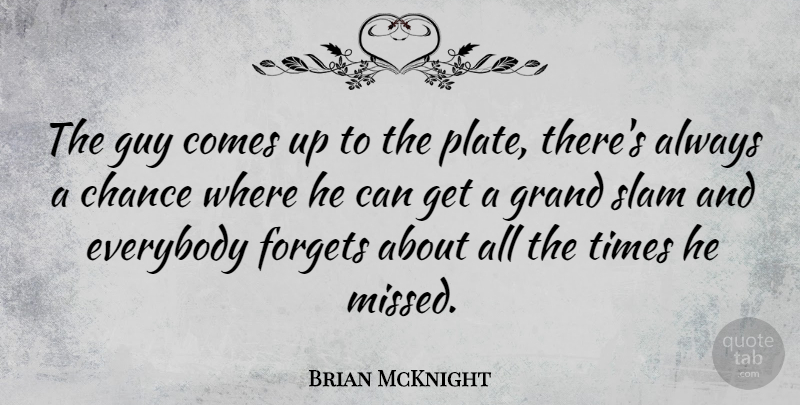 Brian McKnight Quote About Guy, Chance, Forget: The Guy Comes Up To...