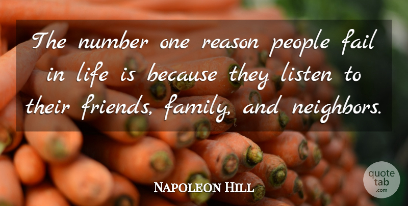 Napoleon Hill Quote About Inspirational, Success, Numbers: The Number One Reason People...