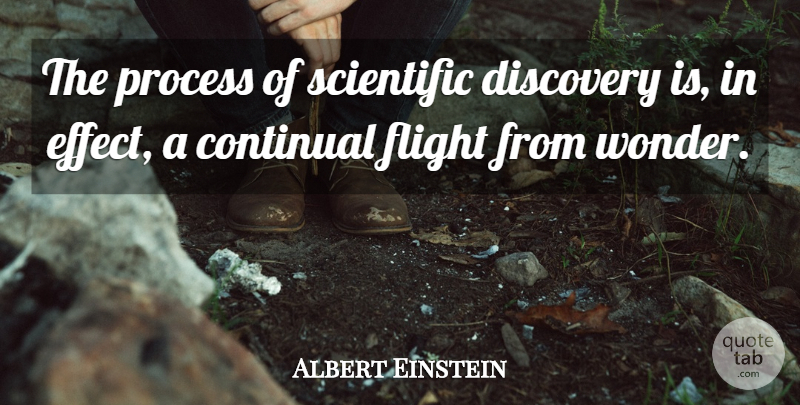 Albert Einstein Quote About Love, Life, God: The Process Of Scientific Discovery...