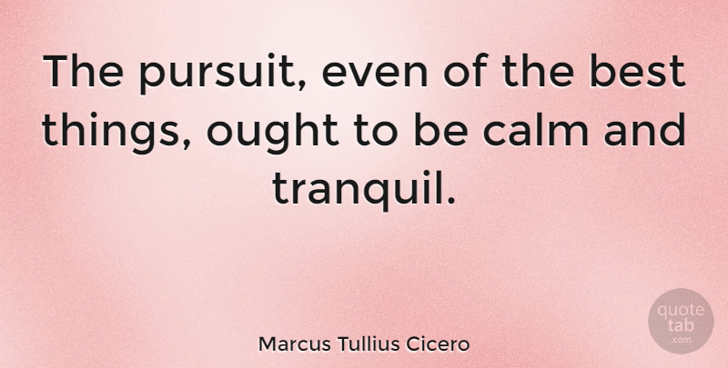 Marcus Tullius Cicero Quote About Inspirational, Patience, Philosophical: The Pursuit Even Of The...