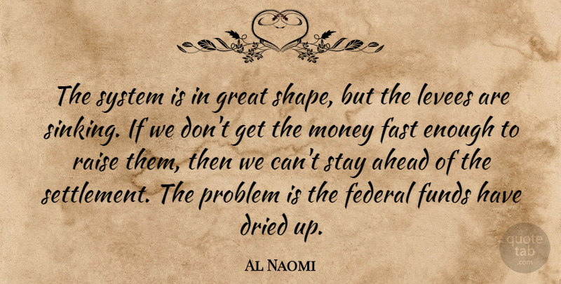 Al Naomi Quote About Ahead, Dried, Fast, Federal, Funds: The System Is In Great...
