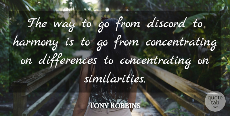 Tony Robbins Quote About Inspirational, Differences, Way: The Way To Go From...